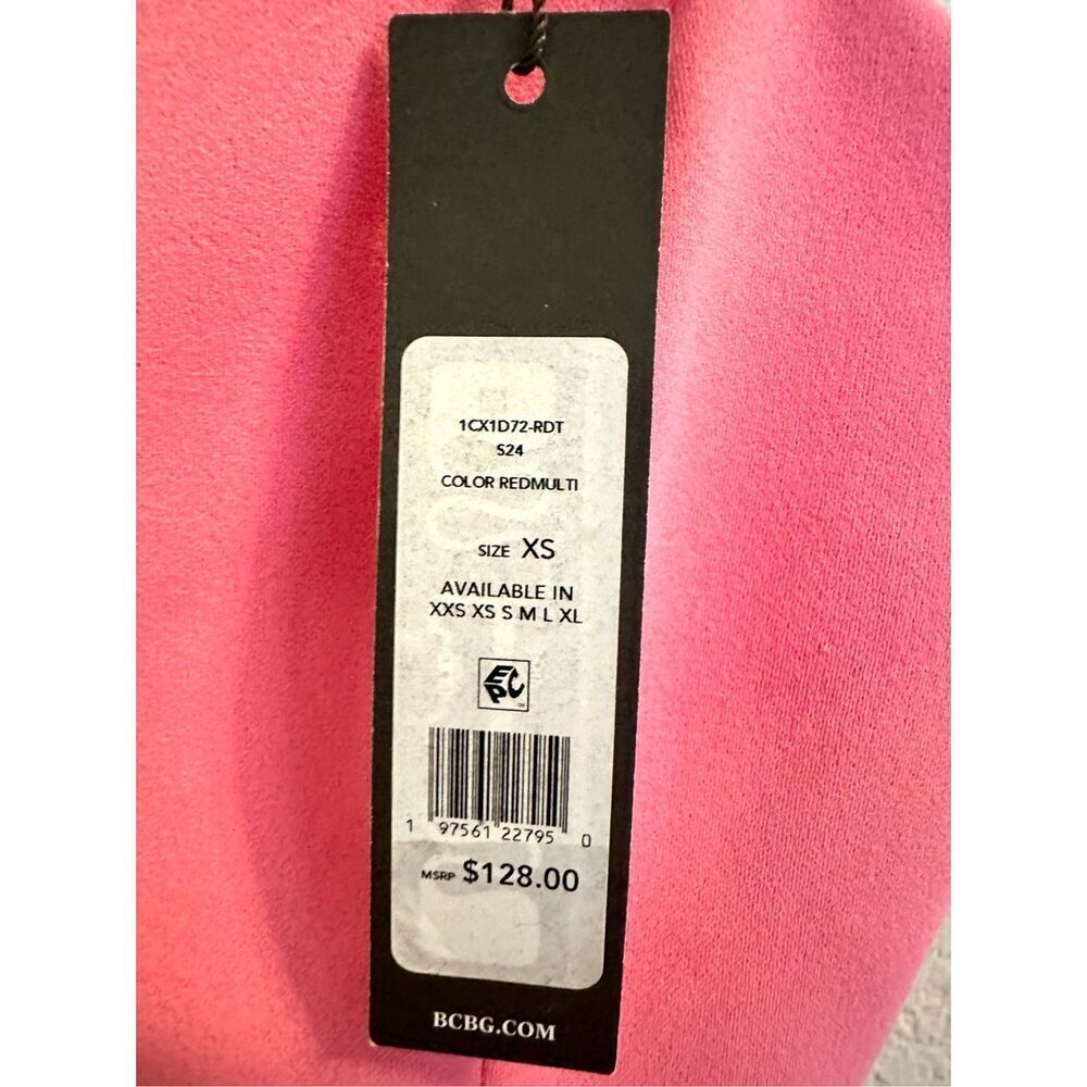 NWT BCBG bold color block strapless mini dress  Size XS - Picture 10 of 10